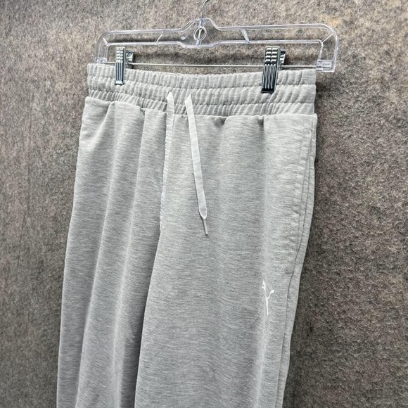 Puma Sweatpants Women Extra Small Ladies Gray Jogger Pants Outdoors Fleece - Picture 4 of 12